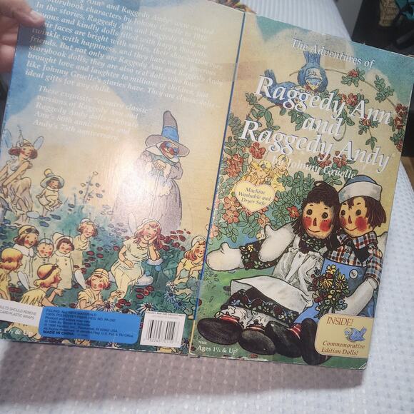 VTG HASBRO NOS 1995 75TH ANNIVERSARY RAGGEDY ANN & ANDY COLLECTORS DOLLS - Picture 7 of 7
